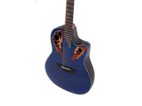 Ovation Celebrity Elite Plus CE44P Mid Cutaway Blue Transparent Quilt Ovation Celebrity Elite Plus CE44P Mid Cutaway Blue Transparent Quilt